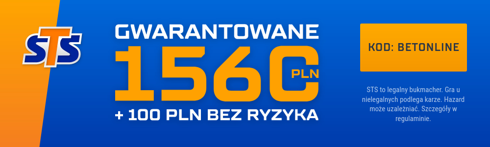 STS kod promocyjny "BETONLINE" - bonus na start 1560 PLN